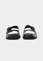 DOUBLE BUCKLE RESORT SANDAL - Dark Brown