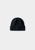 BLACK CASHMERE WINTERTIME BEANIE