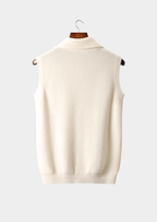 PURE CASHMERE BODY WARMER VEST