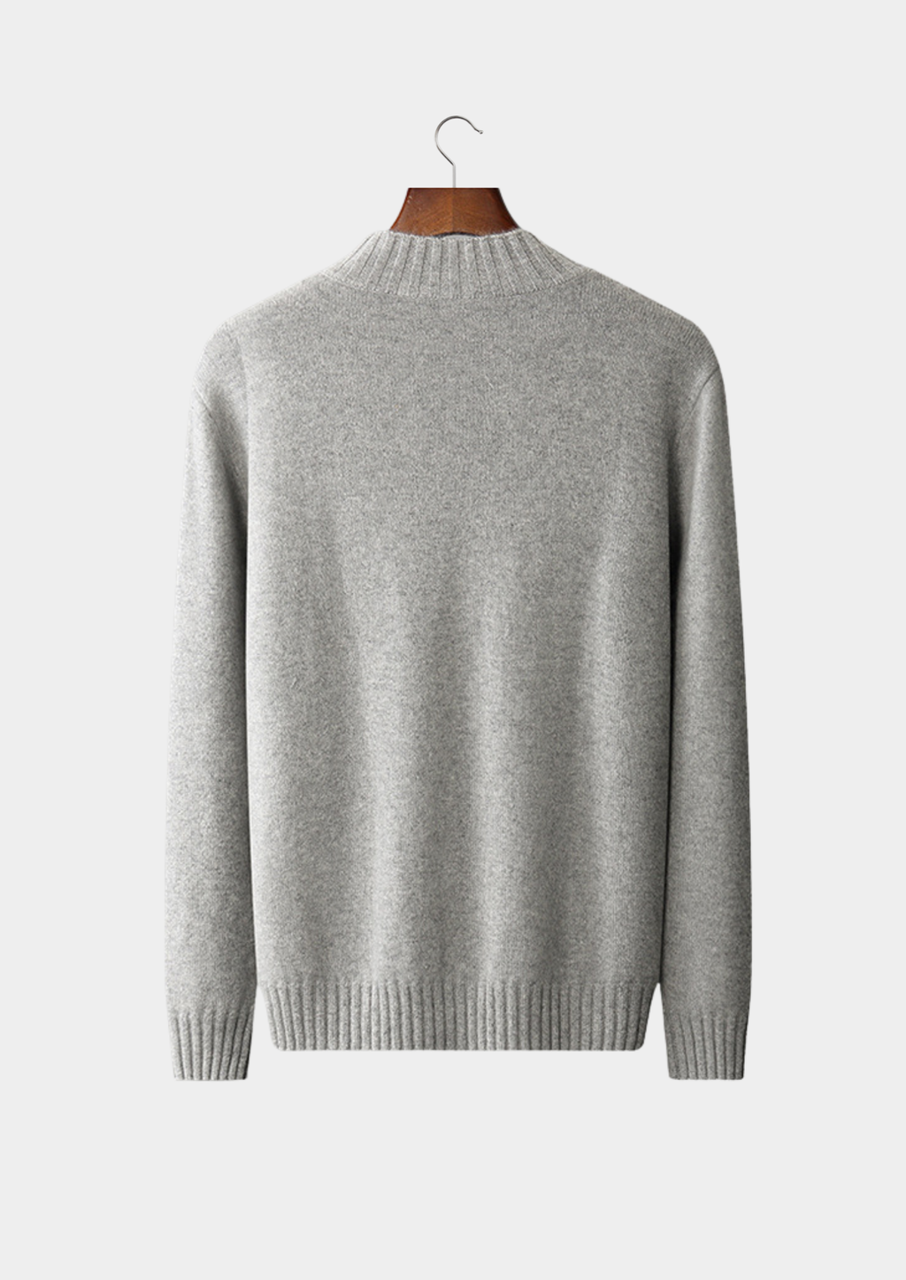 PURE CASHMERE MOCKNECK SWEATER