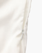 Pearl Button Ruffle Midi Dress
