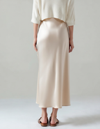 Old Money Silk Skirt
