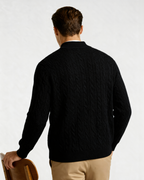 100% Cashmere Woven Half Zip